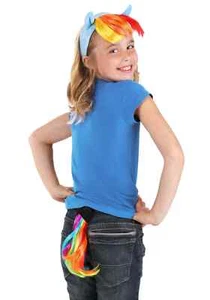 Rainbow Dash Headband Tail & Cutie Mark Costume Kit - Picture 1 of 1