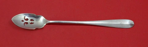 Queen Anne Williamsburg By Stieff Sterling Olive Spoon Pierced Long Custom Cover