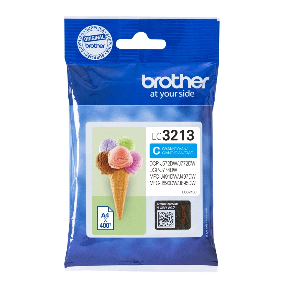 Brother LC3213C cartouche d'encre Cyan authentique (TVA incluse) - Photo 1/1