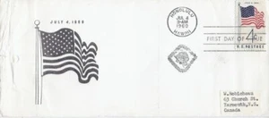 1153 4c BANDIERA AMERICANA - Digest contatore - Foto 1 di 2