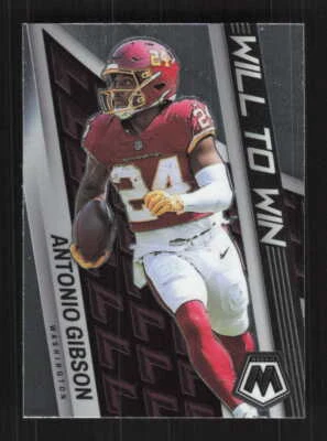 Antonio Gibson  2022 Panini Mosaic  Will to Win Washington Commanders #WW-19 - Image 1 of 2