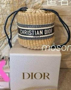 Christian Dior Straw Mini Shoulder Bag Crossbody Pouch VIP Limited Neuheit - Bild 1 von 5