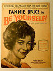 Movie Sheet Music Fannie Brice "Cooking Breakfast for the one I Love' © 1930