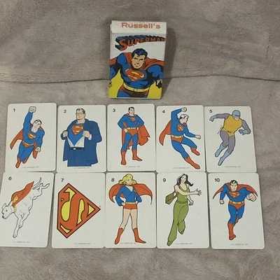 Russell's Super Hero SUPERMAN Card Game DC Comics Inc. 1977 #107 Complete W/ Box - Image 1 of 4