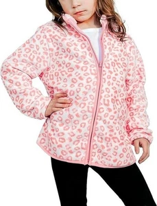 Mädchen Polar Fleece Jacke Full-Zip dick warm Outwear mit Taschen - Bild 1 von 5
