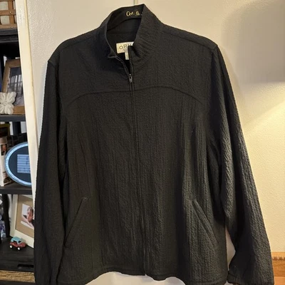 ORVIS Passport Negro Ropa Deportiva Chaqueta Talla L Manga Larga Cremallera Completa Foto 1 de 4