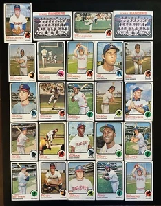 1973 TEXAS RANGERS TOPPS BASEBALL PARTIAL TEAM SET LOT- LOW GRADE- 24 CARDS - Picture 1 of 16