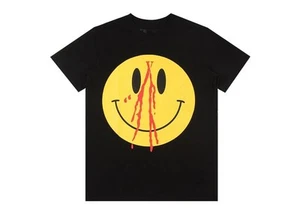 Size XL - Vlone Die Lit Smiley T-shirt Black NZXSI9WS7 - Picture 1 of 2