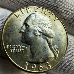 1963-D Washington Silver Quarter 25 Cents Denver 0318 - Bild 1 von 6