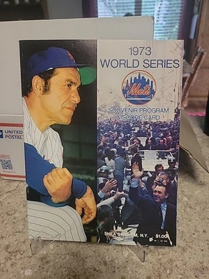 1973 Official World Series Program - New York Mets vs. Oakland A's - EX-NM  - Image 1 of 4