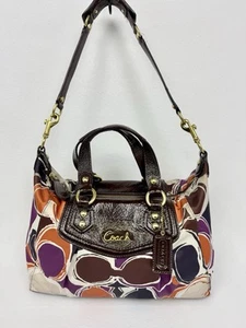 Coach Ashley Satchel Handtasche Hobo Schultertasche Handtasche Schal C'S Print F20034 LESEN - Bild 1 von 11