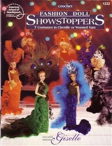 NEU GEHÄKELTE MODEPUPPE SHOWSTOPPER 7 DESIGNS WOW - Bild 1 von 1