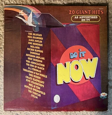Do It Now: 20 Giant Hits Vinyl LP 1001 Beatles Janis Joplin Jefferson Airplane - Image 1 of 2