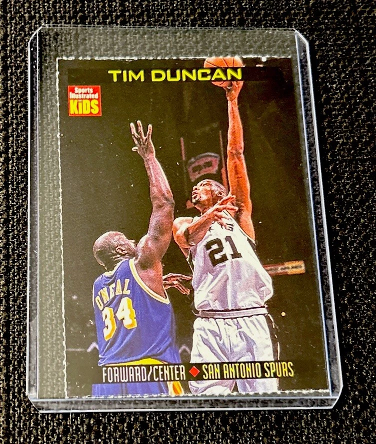 TIM DUNCAN Rare USA LEGEND Sports Illustrated SI for Kids San Antonio Spurs NM+ - Image 1 of 2