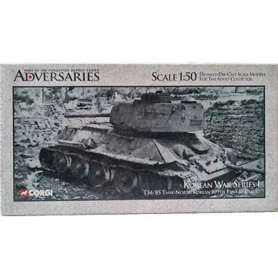 CORGI Adversaries Korean War Series T-34/85 Tank North Korean 109th Reg. 1:50 - Image 1 of 4