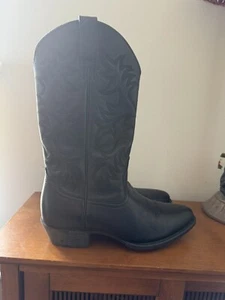 Ariat Cowboy Stivali Neri Uomo 10.5 D Coppia Avanzata Stile Stabilità 10002218 - Foto 1 di 6