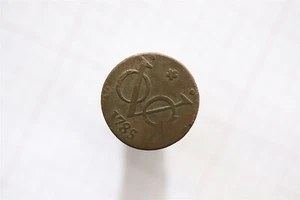 🧭 🇳🇱 NETHERLANDS VOC DUIT WEST FRIESLAND 1785 SCH. 250 B66 #6080 - Picture 1 of 2