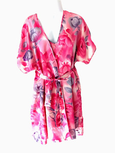 Secret Treasures Pink Floral Robe and Chemise Size M