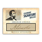 Réplique autographe de collection Abraham Lincoln ACEO carte de signature présidentielle