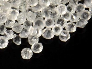 Lot (1000) 3,5 mm Tschechische Vintage facettierte grob geformte Kristallglas Strasssteine - Bild 1 von 4