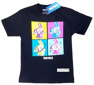 Fortnite Mens Short Sleeve T Shirt Loot Llama Black Size M-L - Picture 1 of 11