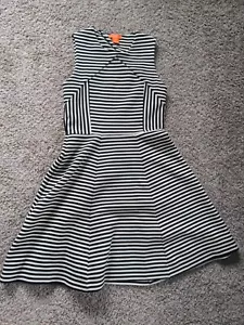 Joe Fresh Dress Sleeveless Black And White Stripe Size S/P - Picture 1 of 8