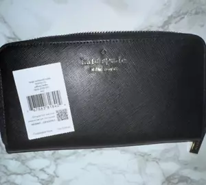 Kate Spade Portafoglio Continentale Grande Nero - Foto 1 di 8