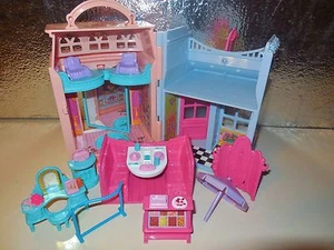 FISHER PRICE SWEET STREETS DANCE BALLERINA STUDIO CANDY STORE HOUSE BUILDING LOT - Picture 1 of 6
