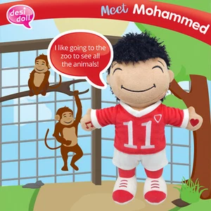 The Desi Doll ® My Little Muslim Friend Muhammad giocattolo interattivo grande morbido per bambini - Foto 1 di 4