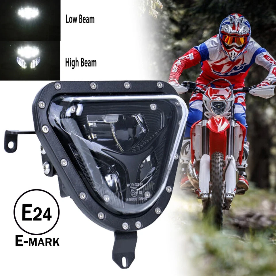 Faro LED alto bajo E-mark para BETA RR 2T/4T Xtrainer RR Racing Enduro 99-19 Foto 1 de 4