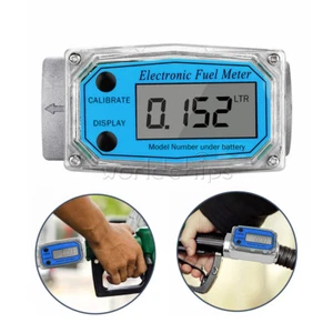 High Precision 1" Digital Turbine Flow Meter Gas Oil Fuel Pump Flowmeter - Picture 1 of 14