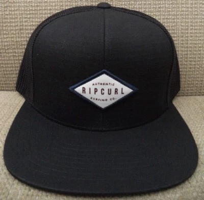 RIP CURL STANLEY TRUCKER CAP HAT BLACK *NEW*  - Image 1 of 2