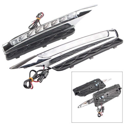 1 par de luces LED de circulación diurna luces antiniebla DRL para BMW X5 E70 2007-2010 Foto 1 de 4