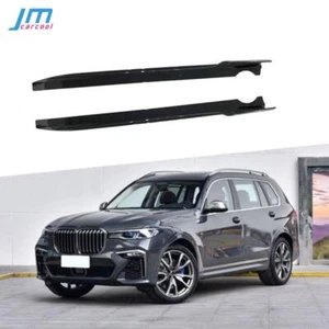 For BMW X7 G07 M-Sport 2019-2021 Side Skirts Extension Lip Spoiler Carbon Fiber - Picture 1 of 5