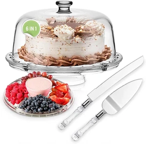 -Cake Stand with Lid-Cake Dome-Cake Plate Lid-Plastic Cake Stand-Cake Bowl-Cake - Picture 1 of 1