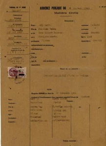 France colonies French Guniee AOF document revenue 1943 fiscal - Picture 1 of 3