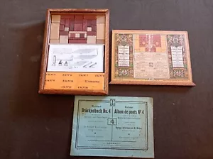 Old 1898 Richter´s Anker Steinbaukasten Set Br 4, Metal Bridge, GK, Complete, or - Bild 1 von 24