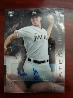 ANDY HEANEY 2014 BOWMAN STERLING  ROOKIE AUTO STERLING CARD #BSRA-AH. NEW - Image 1 of 2