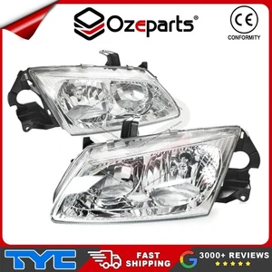 Set Pair LH+RH Head Light Dual Reflector For Nissan Pulsar N16 Sedan Hatch 00~03 - Picture 1 of 5