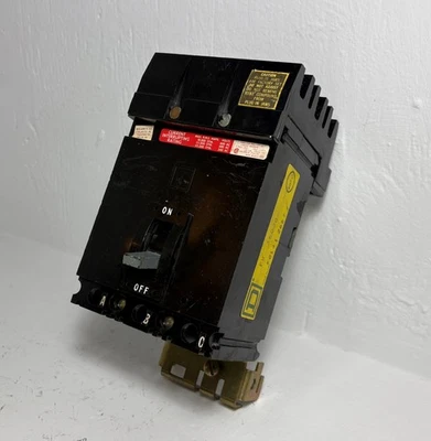 Square D I-Line FH36020 20A Circuit Breaker Black 480/600V 3 Pole Type FA 20 Amp - Image 1 of 4