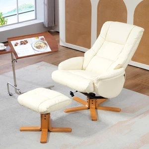 HOMCOM Relaxsessel mit Hocker, Fernsehsessel mit Liegefunktion, Wippfunktion - Bild 1 von 10
