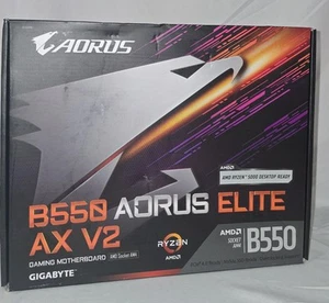 Carte mère GIGABYTE B550 AORUS ELITE AX V2, prend en charge AMD AM4 Ryzen 5000 Proc... - Photo 1/5