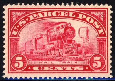 United States 1913 5c Parcel Post Scott# Q5 Mint VF/XF OG NH Pristine Rich Color - Image 1 of 2