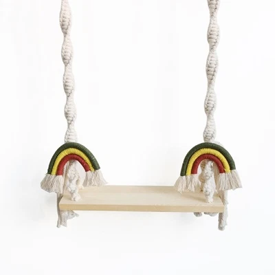 Newborn Photography Props Wooden Swing Seats Baby Shower Gifts Photo Posing Aid - Image 1 of 4