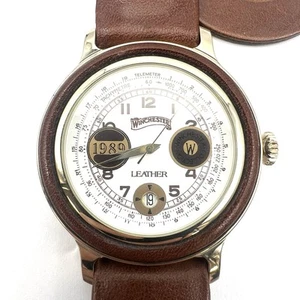 Orologio Watch WINCHESTER LEATHER 40,5mm originale vintage NUOVO NOS con tag - Imagen 1 de 9