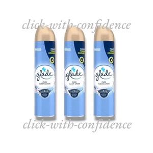 3 x Glade Pure Clean Linen Air Freshener Spray 300ml - Picture 1 of 1