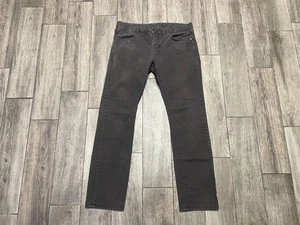 John Varvatos USA Jeans Mens 34 Bowery Slim Straight Stretch Twill 5 Pocket - Picture 1 of 10