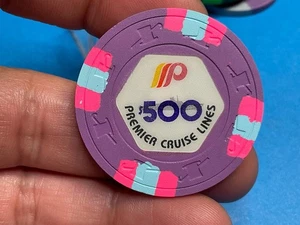 $500——PREMIER CRUISE 🚢 LINE———NAVE DA CROCIERA CASINO CHIP-—Z-3747 - Foto 1 di 3