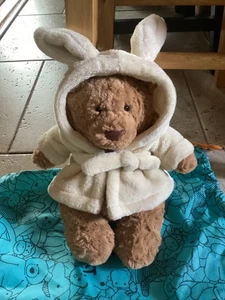 AUTÉNTICO ALBORNOZ OSO BARTHOLOMEW Jellycat Nuevo con Etiquetas Peluche Juguete Suave Peluche Mediano - Imagen 1 de 3