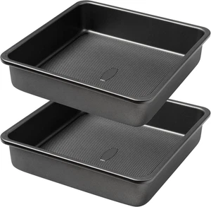 Quadratische Kuchenform, Antihaft Backform für Brot oder Brownie, 9X9 Zoll Backform mit - Bild 1 von 12